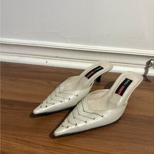 Fratelli Rossetti Vintage Leather Kitten Heels